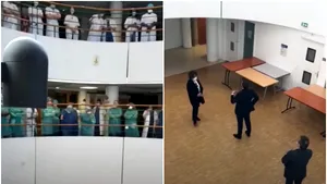 Preşedintele Emmanuel Macron, certat de asistente medicale: „Suntem săraci, iar mâine am putea fi noi cei întinşi pe aceste paturi” - VIDEO