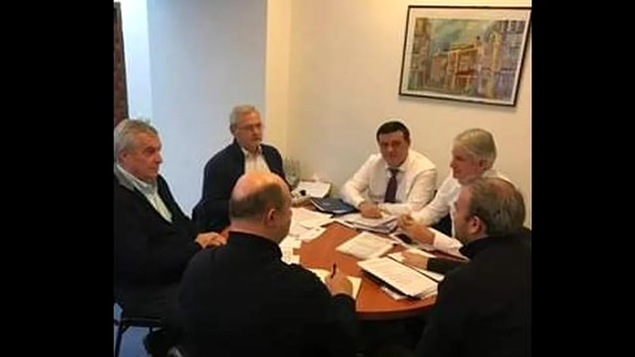 Dragnea, întâlnire cu Tăriceanu şi mai mulţi miniştri: Cu cifrele pe masă. Viitorul arată bine