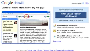 Google a lansat Sidewiki, care permite internauţilor să posteze comentarii