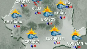 PROGNOZA METEO: Vremea se va încălzi. Ce temperaturi vor fi în weekend