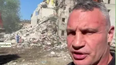 EXTERNE „E timpul să ne luăm rămas-bun”: protest împotriva primarului Kievului, Vitali Kliciko