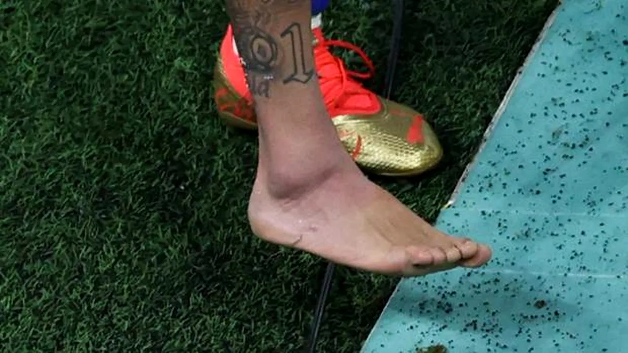 Alarmă la brazilieni: Neymar are glezna umflată cât o minge de tenis