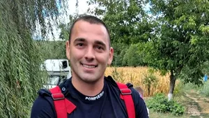 Pisică salvată de Ziua Pompierilor, după ce a dispărut două zile. Intervenția a durat aproape patru ore