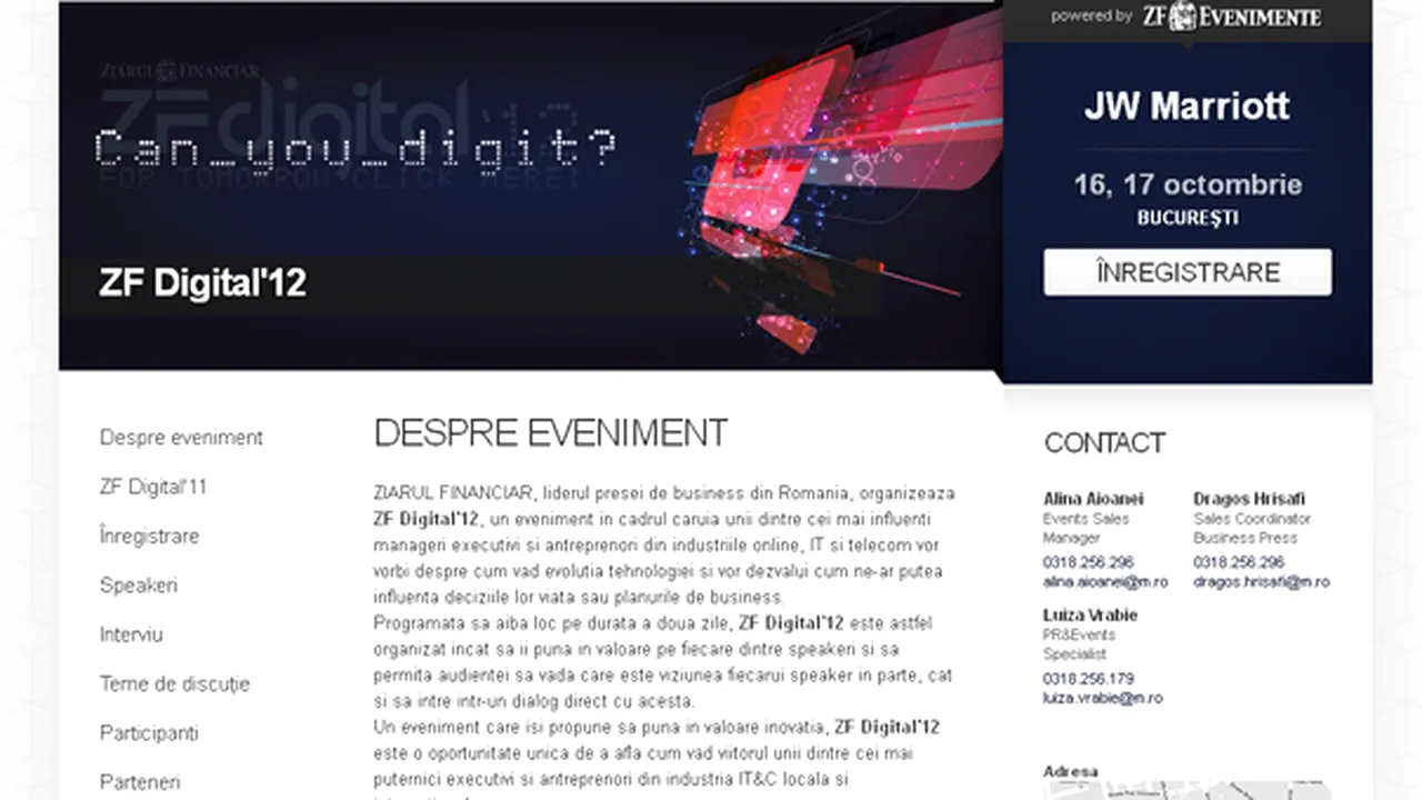 Sesiune dedicată producătorilor şi dezvoltatorilor de aplicaţii online la 
