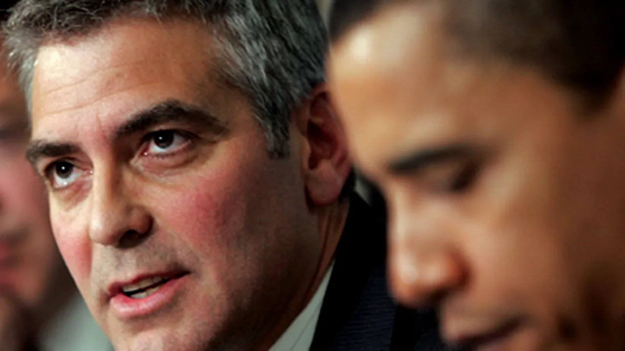Clooney l-a rugat pe Obama să ajute refugiaţii din Darfur (Video)