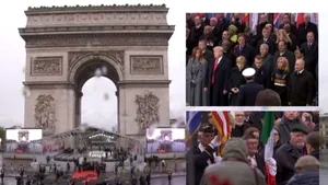 Centenarul sfârşitului Primul Război Mondial: Lideri din toată lumea, la Paris/ Putin şi Trump s-au salutat când au ajuns la ceremonie/ Macron: 