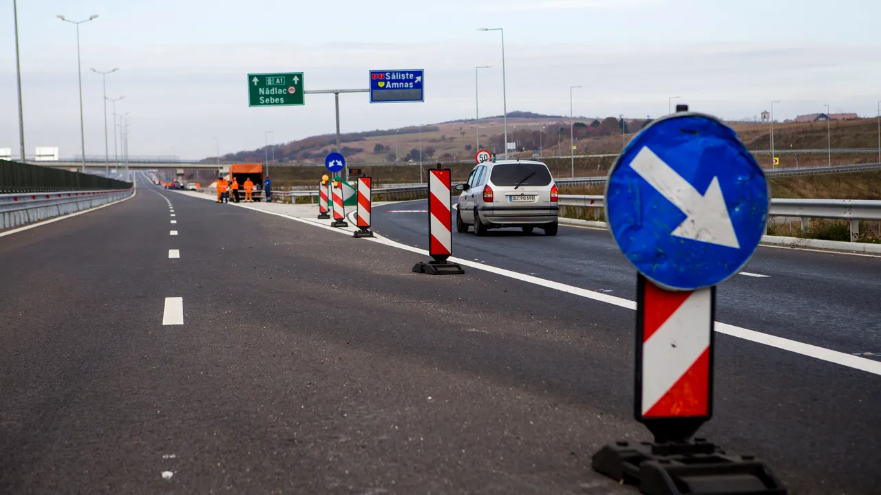Circulaţia pe A1, între Cunţa şi Sebeş Vest, va fi închisă joi pentru efectuarea unor lucrări
