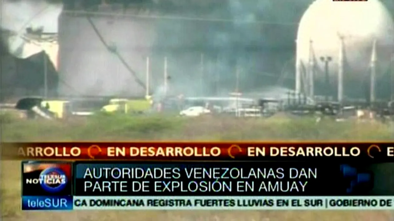 EXPLOZIE la o rafinărie din Venezuela: 24 de morţi şi 56 de răniţi. Hugo Chavez a declarat doliu naţional