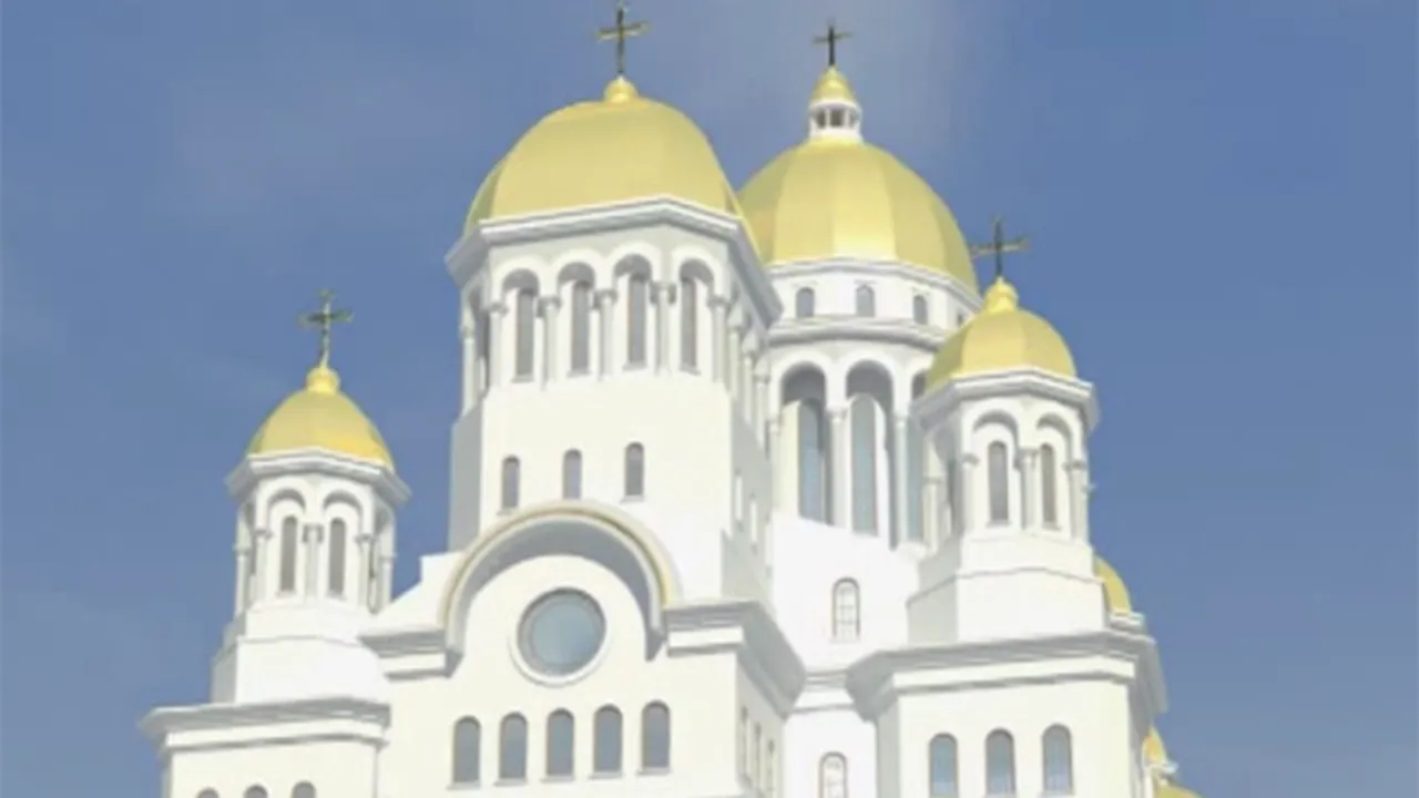 Numărul de muncitori la Catedrala Mântuirii Neamului a fost suplimentat. FILMUL de prezentare a construcţiei - VIDEO