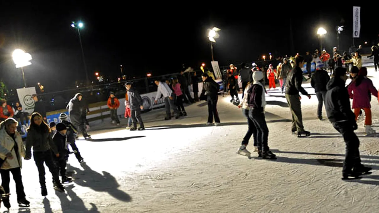Patinoarul din Parcul Kiseleff a fost deschis duminică