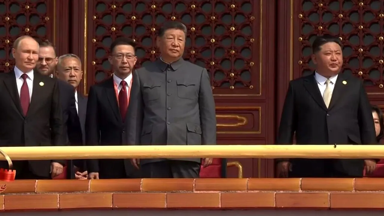 Xi Jinping, Putin și Kim Jong-un, împreună la cea mai mare paradă militară din istoria Chinei