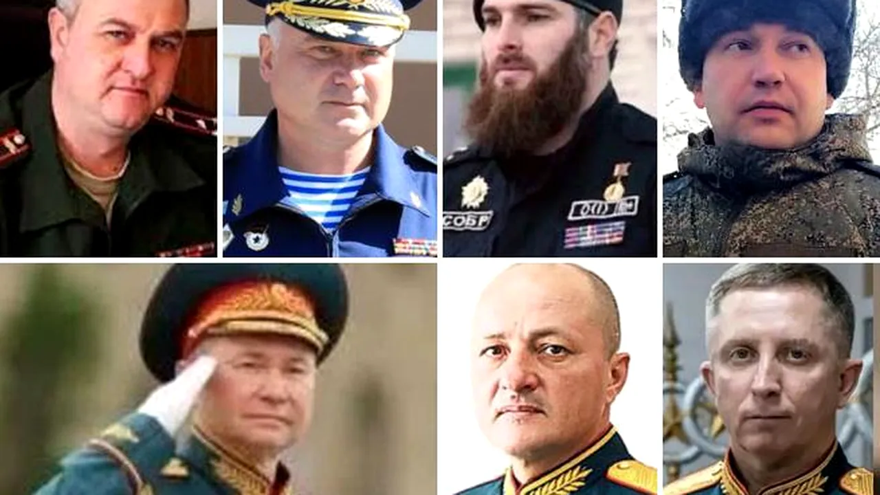 12 generali ruşi ucişi în războiul din Ucraina: niciodată de la Stalingrad nu au căzut atât de mulţi 