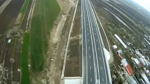 Cum arată în prezent autostrada Bucureşti-Ploieşti - IMAGINI DIN AVION