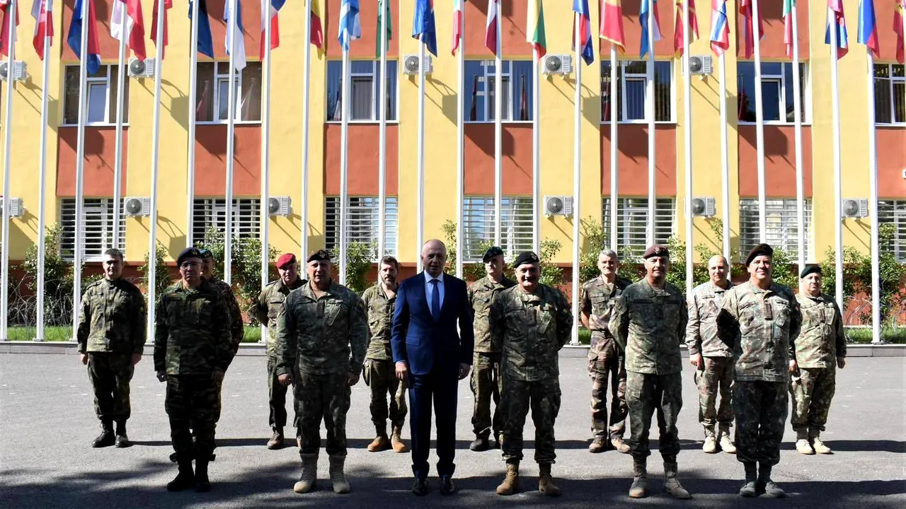 Mircea Geoană, la Sibiu, unde este şi Comandamentul Corpului Multinaţional de Sud-Est al NATO 