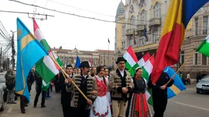 Ziua Maghiarilor de Pretutindeni, sărbătorită în mai multe oraşe din Transilvania. Marş la Cluj-Napoca: Peste 500 de participanţi - GALERIE FOTO, VIDEO