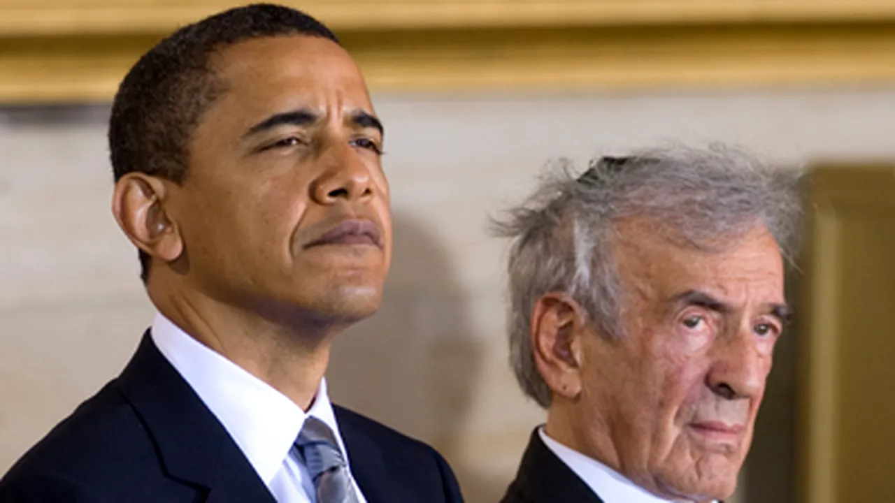 Obama viziteză lagărul de la Buchenwald însoţit de Elie Wiesel - GALERIE FOTO