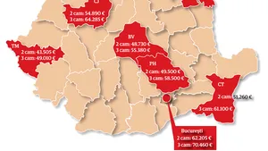 Cât mai valorează locuinţa ta. Harta preţurilor apartamentelor la nivel naţional
