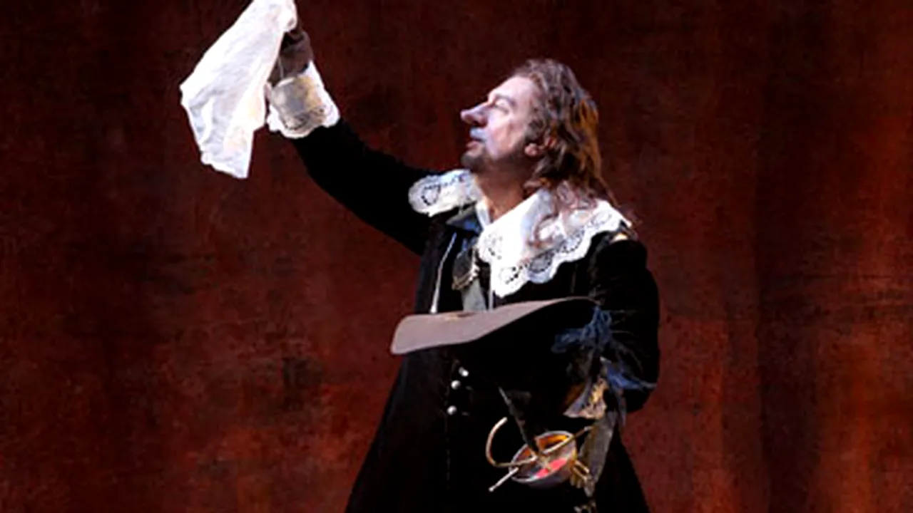 Placido Domingo a interpretat rolul lui Cyrano, în regia lui Petrică Ionescu