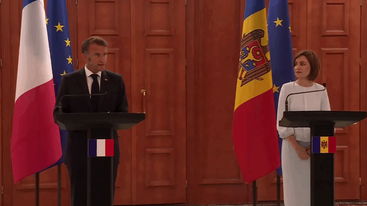 Macron, la Chișinău: „Cetățenii Moldovei au înțeles că aderarea la UE reprezintă o șansă istorică pentru prosperitate”