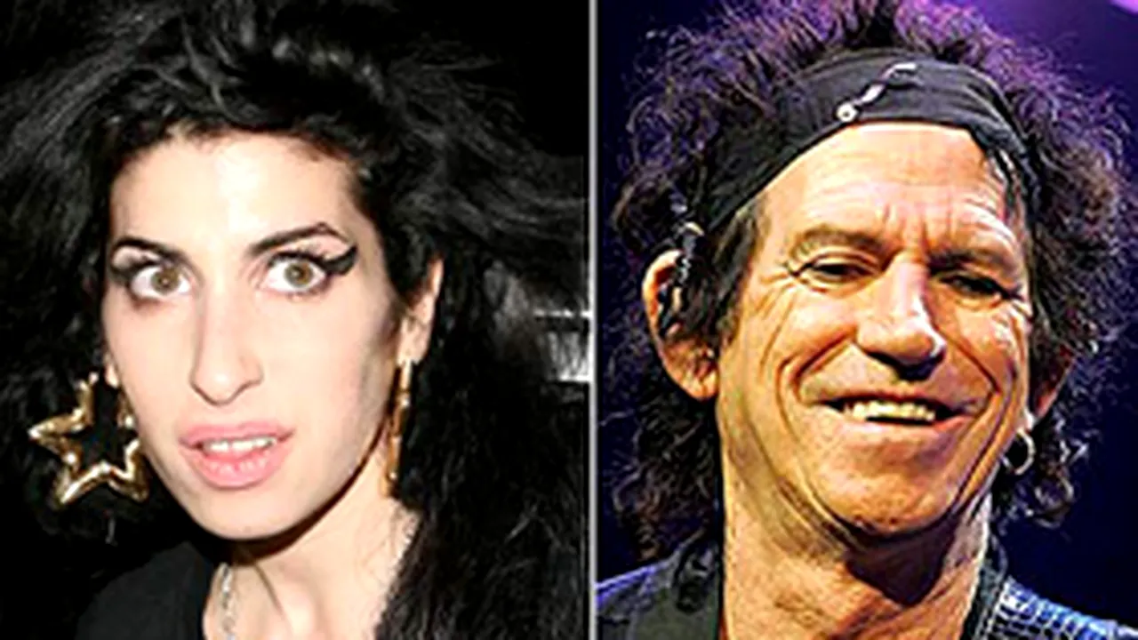 Amy Winehouse, apreciată de Keith Richards