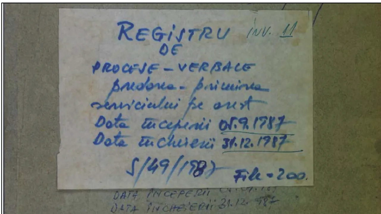 ISTORIA FĂRĂ PERDEA Marius Oprea /  35 de ani de la prima anchetă a muncitorilor braşoveni la Securitate: niciunul din cei şase anchetaţi în 17 noiembrie 1987 nu mai trăieşte. Al şaptelea era turnătorul lor 