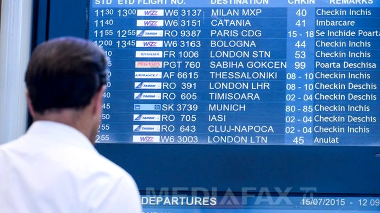 GREVA controlorilor de trafic aerian, încheiată după două ore: Şaptesprezece zboruri de pe Aeroportul Otopeni, afectate - FOTO