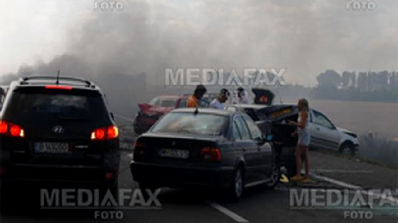 Circulaţia pe Autostrada Soarelui a fost reluată cu restricţii
