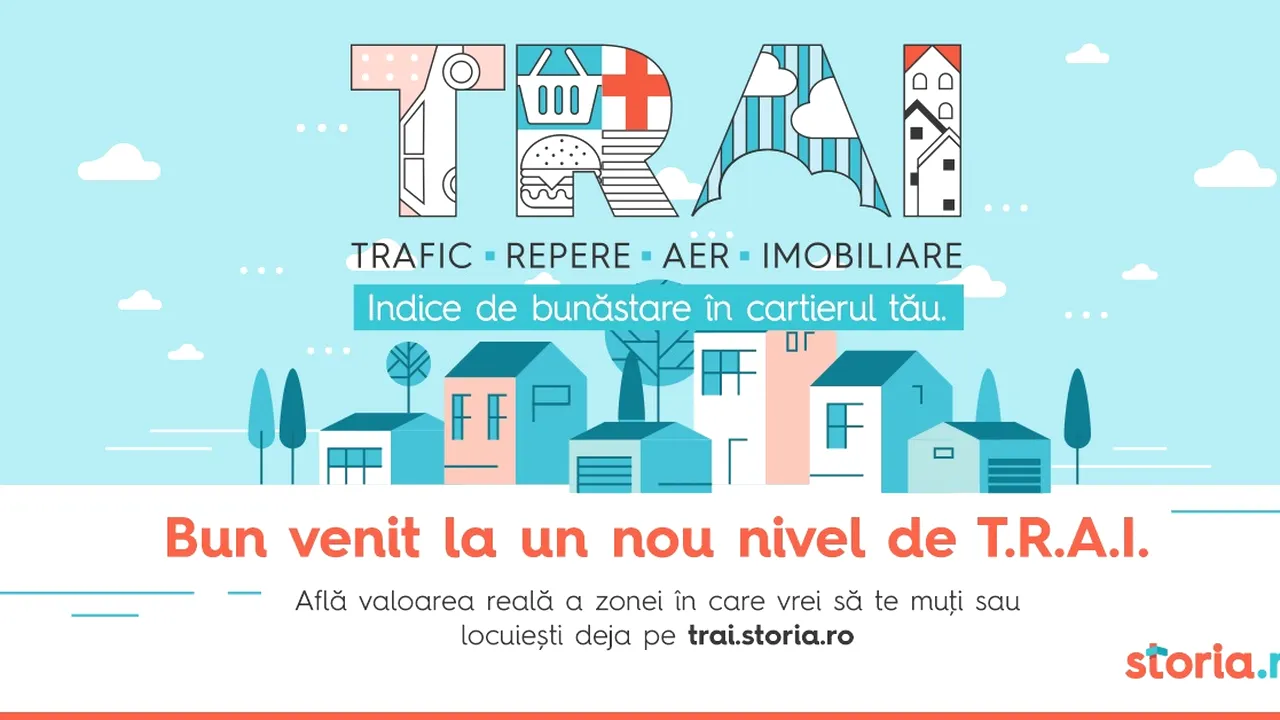 Storia.ro lansează indexul T.R.A.I. prin care măsoară nivelul real de trai din principalele oraşe