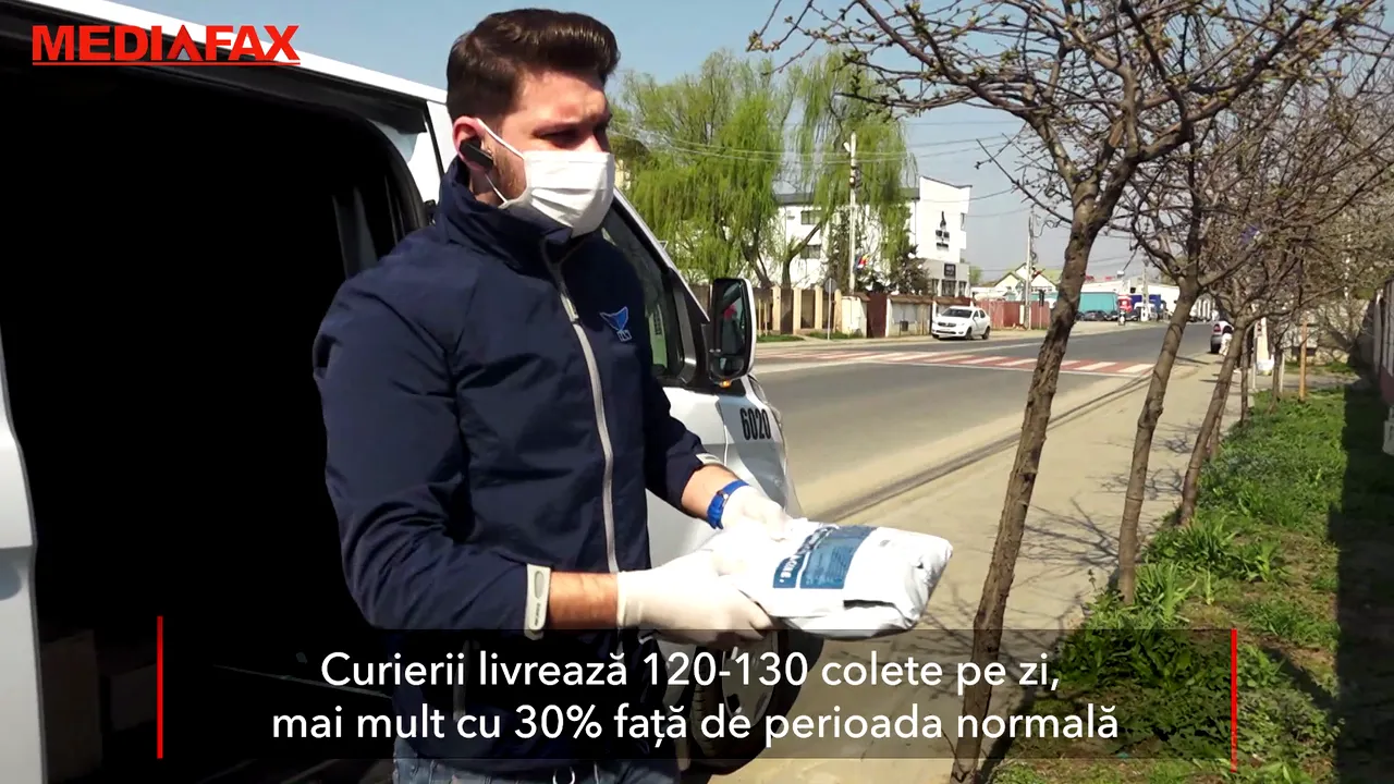 Un curier livrează 120-130 colete pe zi, cu 30% mai mult decât în perioada ante-Covid