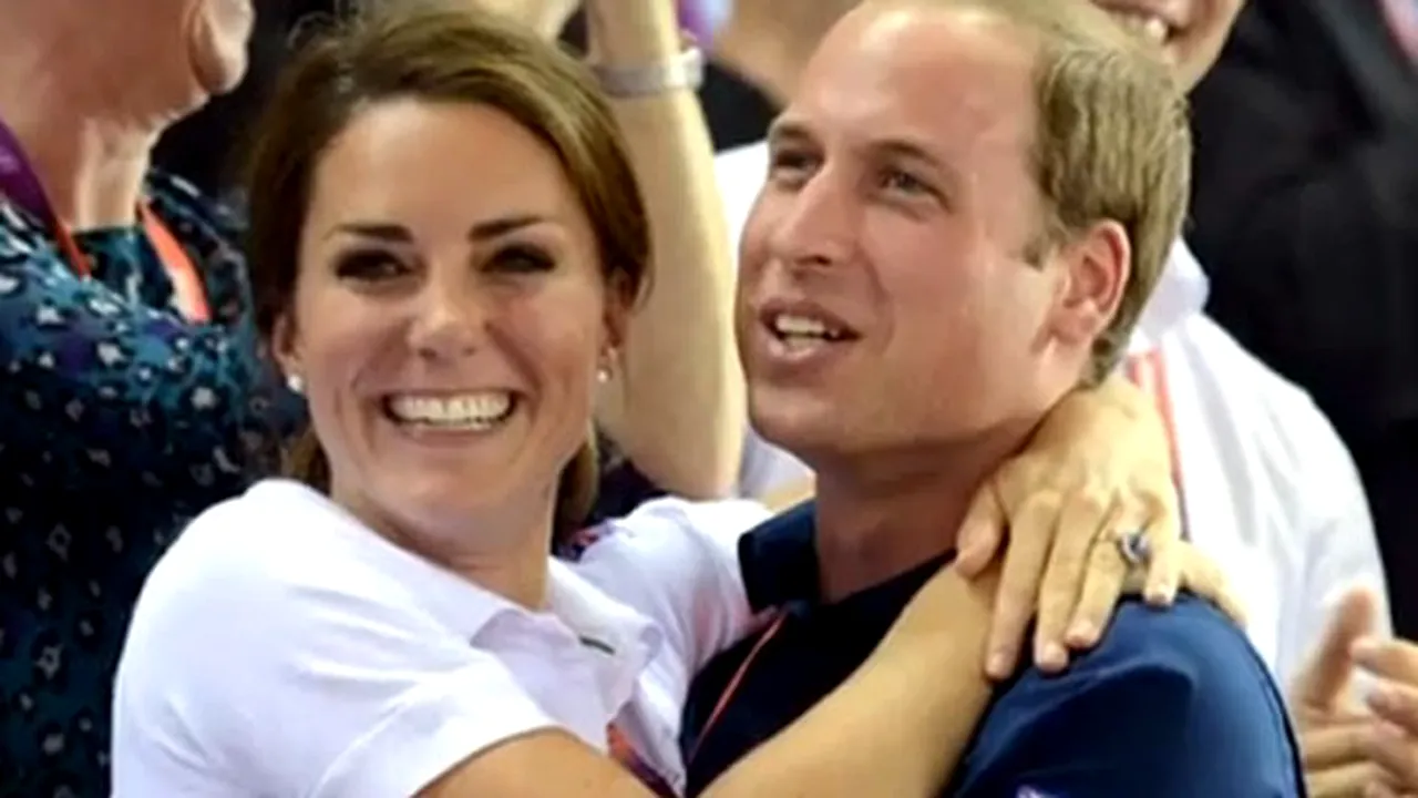 Imaginile care fac înconjurul lumii: Prinţul William şi Kate, îmbrăţişaţi în public la Jocurile Olimpice - VIDEO