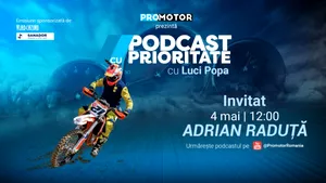 Adrian Răduță vine la „Podcast cu Prioritate” by ProMotor pe 4 mai. Episod despre motocros, disciplină și culisele unui sport spectaculos