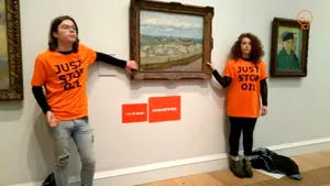 După ce s-a legat de bară în mijlocul unui meci, McKechnie s-a lipit de rama unui tablou al lui Vincent van Gogh / Tânărul are 20 de arestări la activ