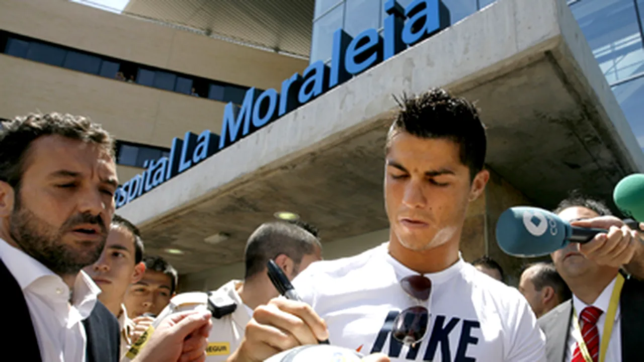 Cristiano Ronaldo a fost primit la Madrid de un stadion plin