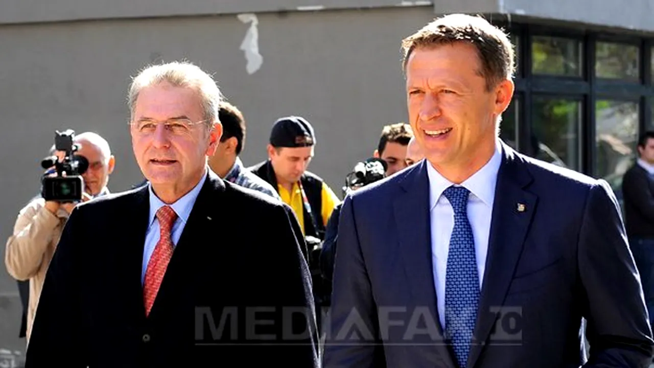 Jacques Rogge a vizitat şantierul Casei Olimpice din Bucureşti