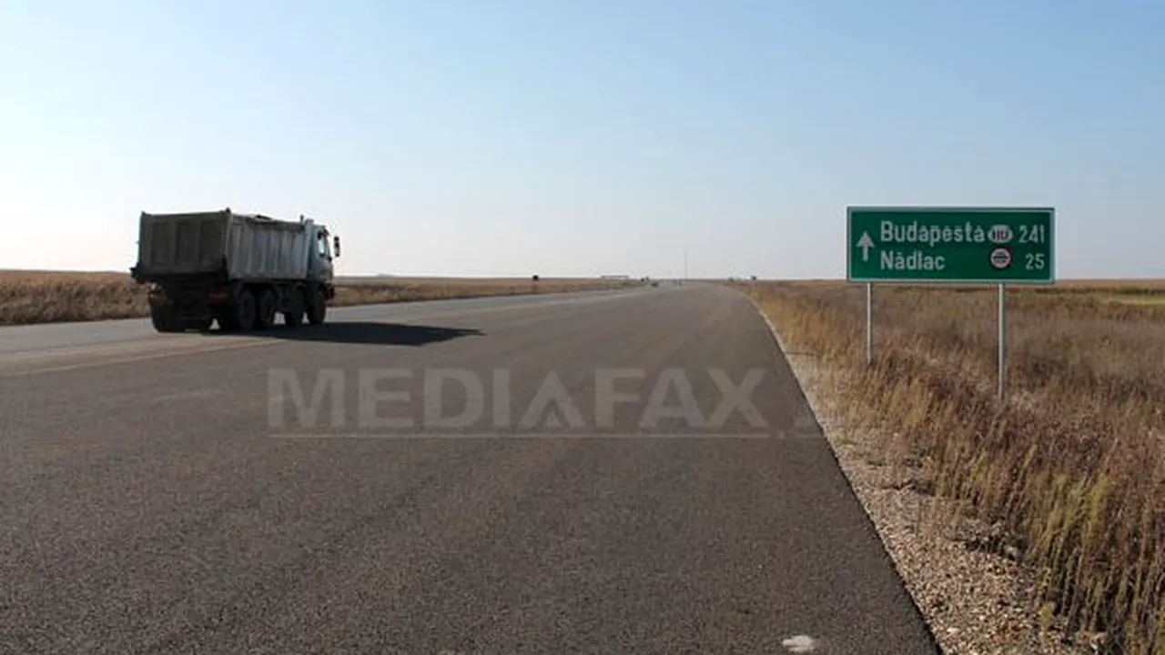 Lotul I al autostrăzii Nădlac-Arad ar putea fi deschis circulaţiei săptămâna viitoare