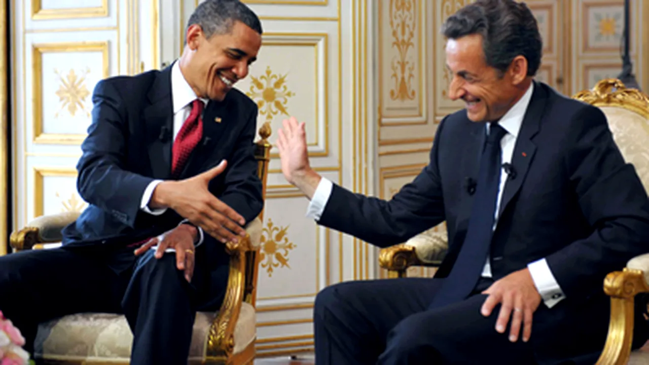 Schimb de amabilităţi şi complimente între Sarkozy şi Obama la Caen