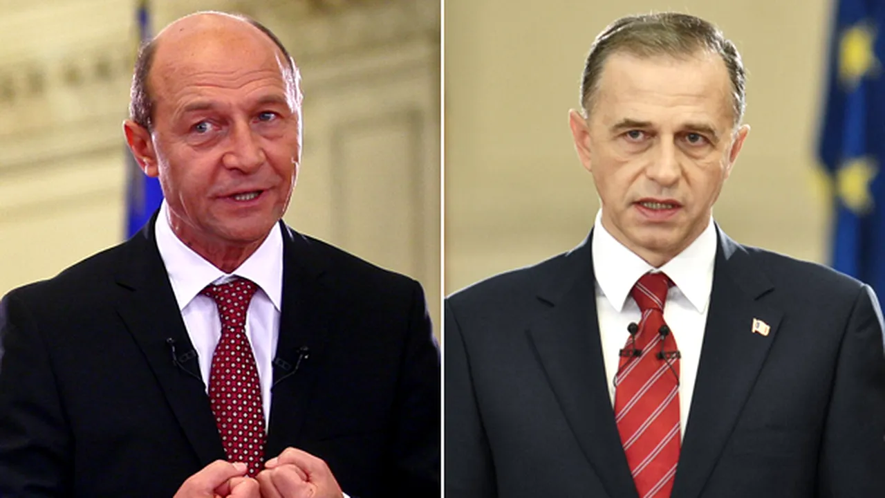 Rezultate finale: Traian Băsescu - 32,44%, Mircea Geoană - 31,15%