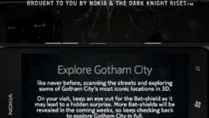 Nokia a creat o aplicaţie 3D care permite vizitarea oraşului Gotham din franciza 