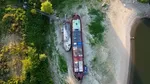 Nivelul apelor scade dramatic. Expert: Un fluviu riscă să fie „rupt în două”