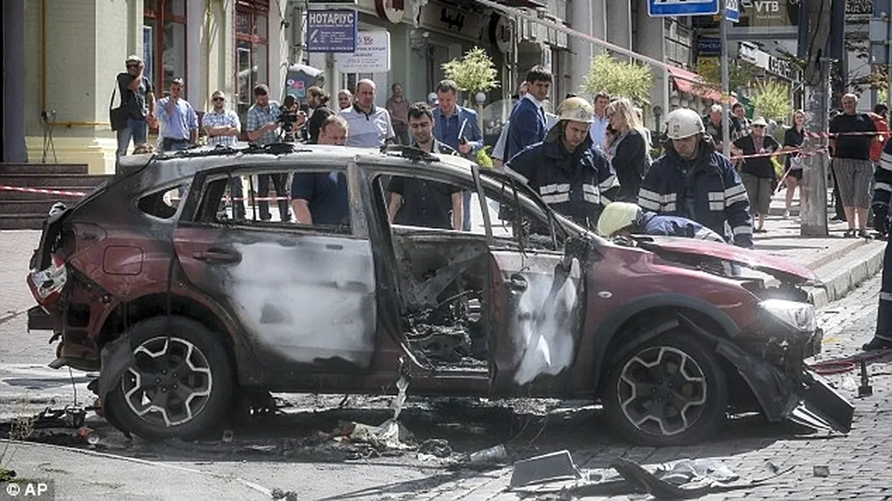 VIDEO | ATAC cu bombă la Kiev. Un colonel din serviciul de informaţii ucrainene, ucis