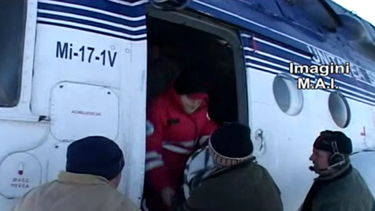 MAI: 52 de persoane au fost duse cu elicoptere la spitale - VIDEO