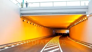 Pasajul subteran Michelangelo din Timişoara, a cărui construcţie a durat 3 ani, a fost deschis circulaţiei - FOTO