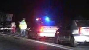 Şofer mort după ce a fost acroşat de un TIR, pe A1 (Video)