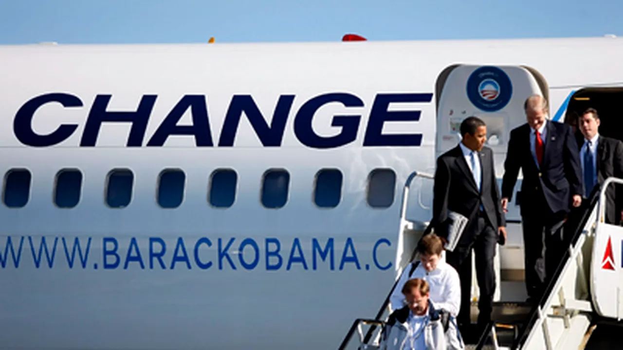 Avionul de campanie al lui Barack Obama a fost la un pas de dezastru în 2008