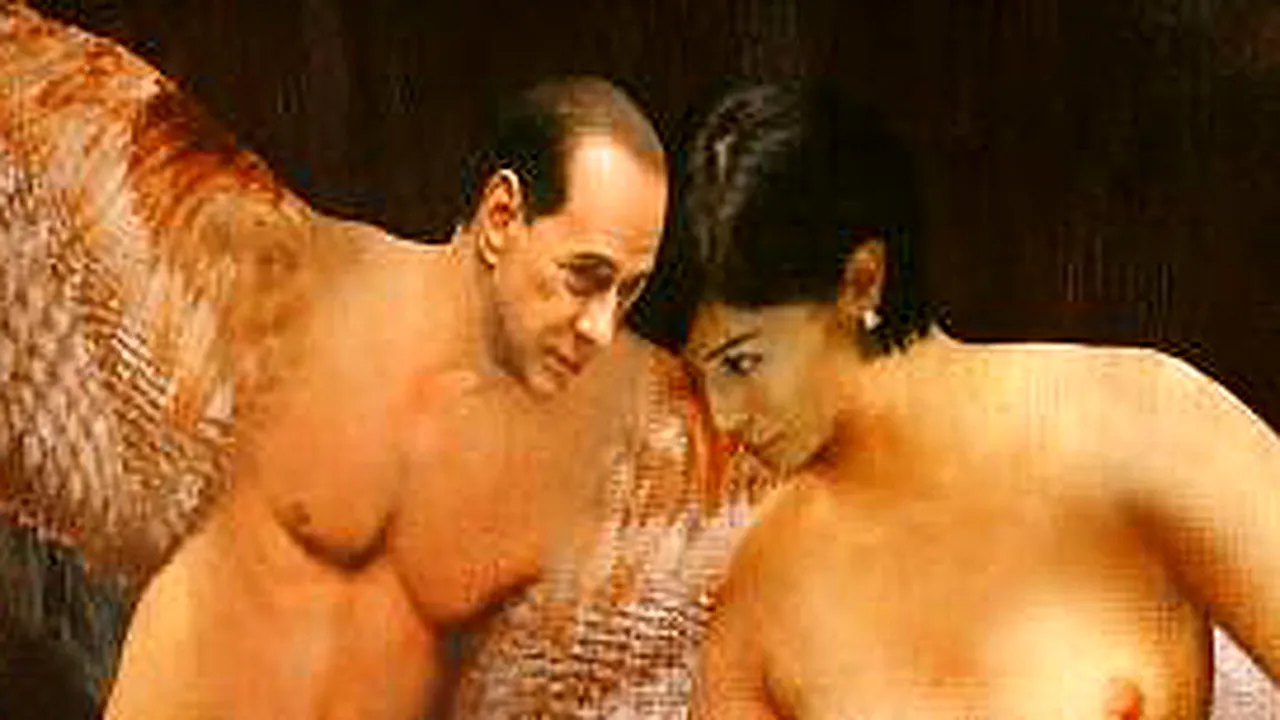 Berlusconi, nud într-un tablou, alături de Mara Carfagna