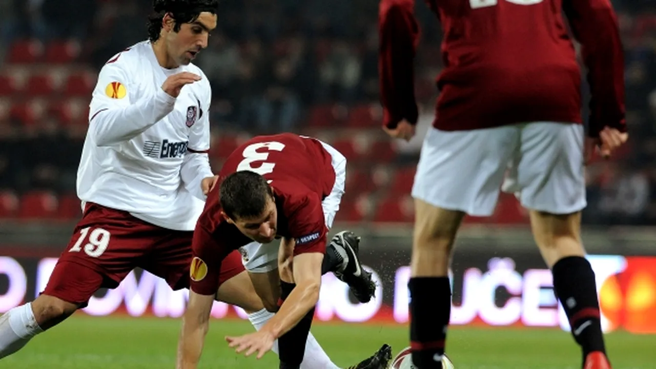 CFR Cluj a pierdut, scor 0-2, meciul cu Sparta Praga din Liga Europa