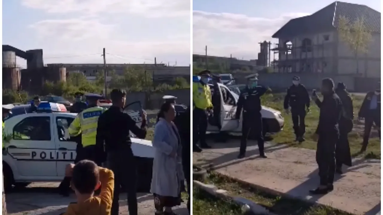 Beat, fără permis şi fără declaraţie. Urmărit de poliţie, bărbatul s-a ascuns în curtea unor ialomiţeni agresivi. „Ce stai cu pistolul în mână?” | VIDEO