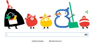 Google celebrează SOLSTIŢIUL DE IARNĂ printr-un Google Doodle