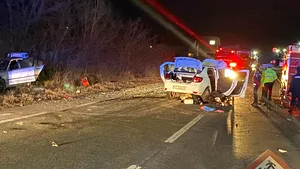 Trei persoane rănite într-un accident produs în judeţul Mehedinţi