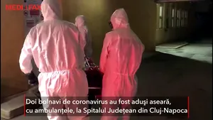 Bolnavi şi suspecţi de coronavirus, aduşi cu ambulanţele la spitalul din Cluj-Napoca 
